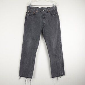 Levi's 501 Crop Jeans Women's 31x28 High Waist Get Off My Cloud